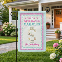 Welcome To The Crack House Mahjong - Personalized Flag