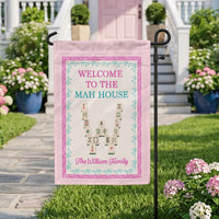 Welcome To The Crack House Mahjong - Personalized Flag