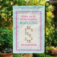 Welcome To The Crack House Mahjong - Personalized Flag