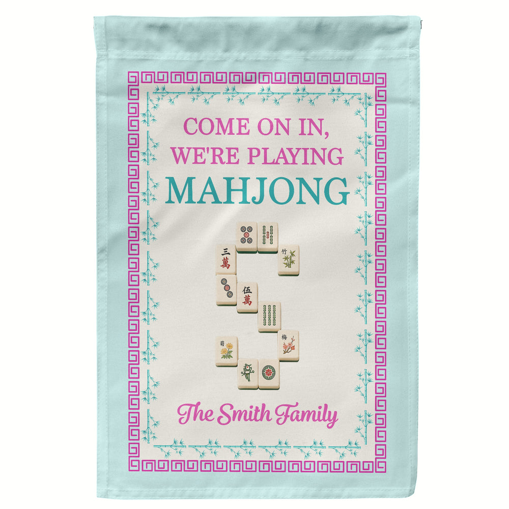 Welcome To The Crack House Mahjong - Personalized Flag