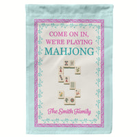 Welcome To The Crack House Mahjong - Personalized Flag