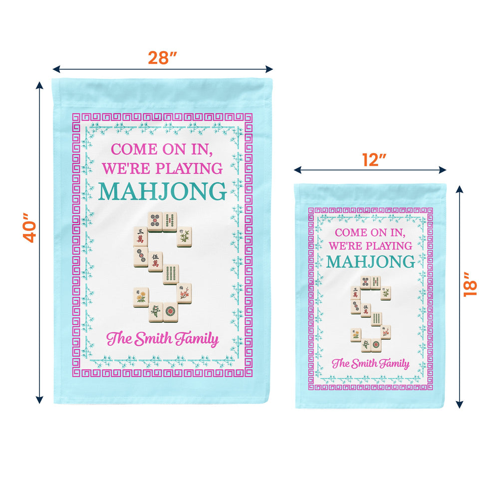 Welcome To The Crack House Mahjong - Personalized Flag
