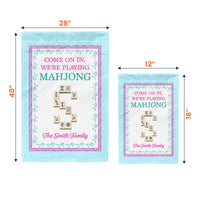 Welcome To The Crack House Mahjong - Personalized Flag