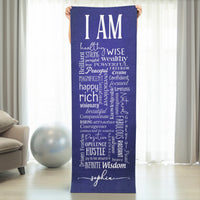 Yoga Positive Affirmations - Personalized Yoga Mat