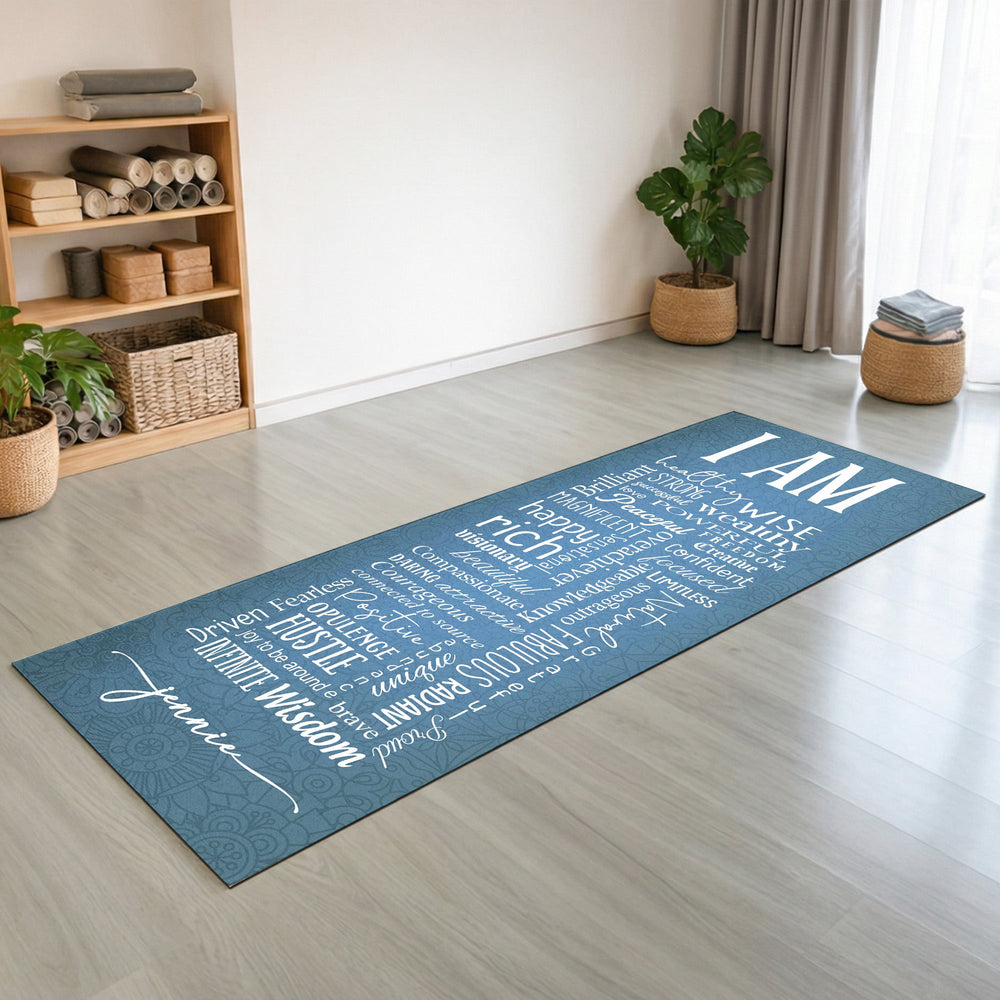 Yoga Positive Affirmations - Personalized Yoga Mat