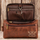 You Did It - Graduation Gift For Him - Personalized Leather Toiletry Bag