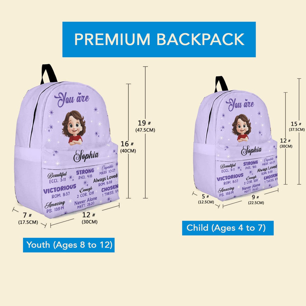 You Are Bible Verses - Personalized Backpack