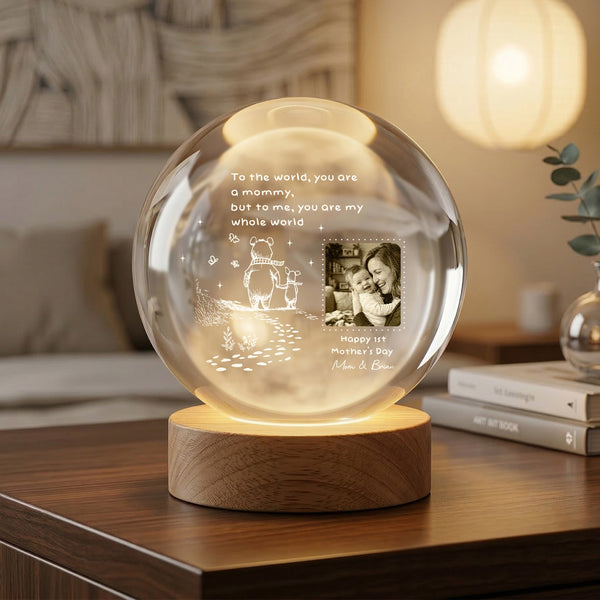 Mother's Day Gifts, You Are My Whole World - 1st Mother's Day Gift For New Mom - Personalized Night Light