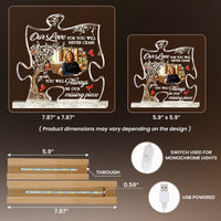 You Will Always Be Our Missing Piece Memorial Gift - Personalized Night Light