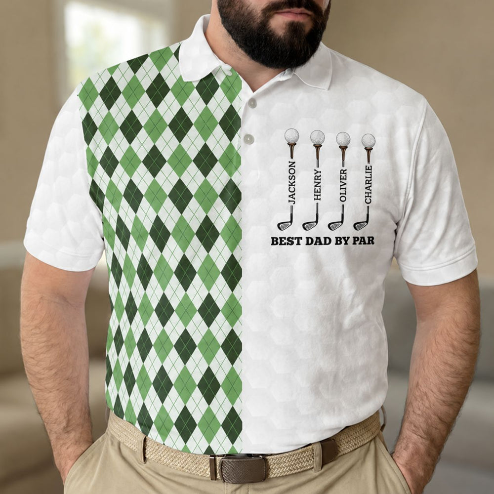 Best Dad By Par Best Grandpa By Par - Personalized Polo Shirt