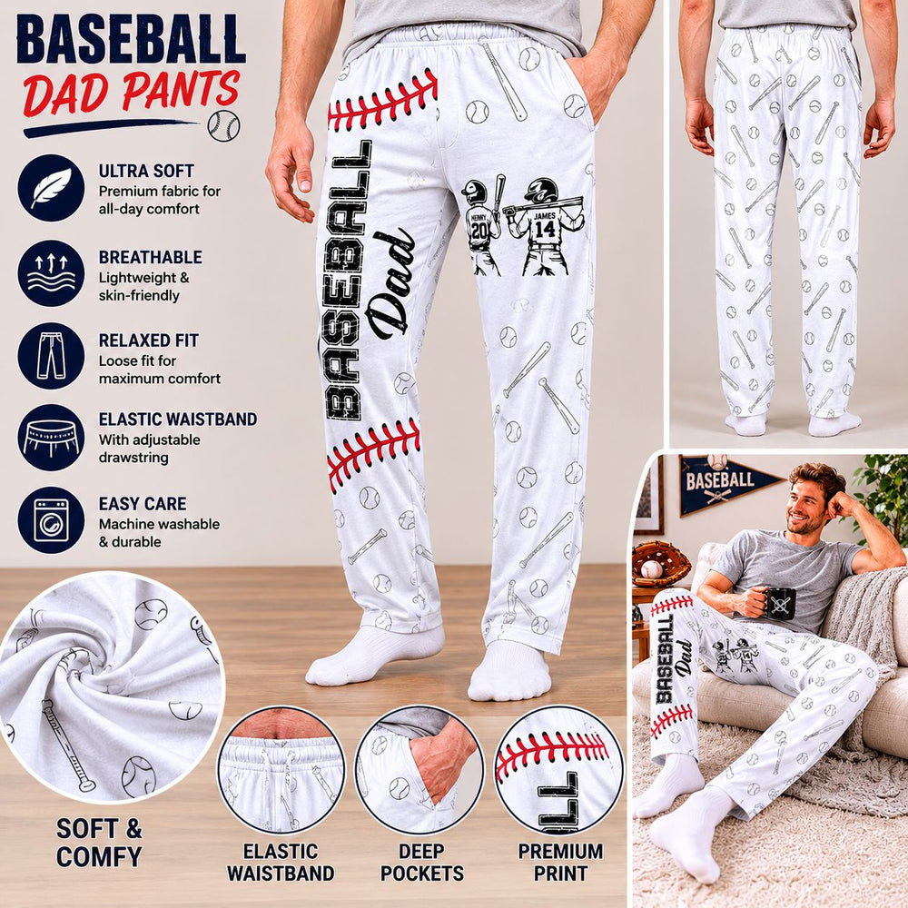 Sport Dad Pattern Father's Day - Personalized Lounge Pants