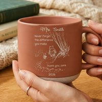 Never Forget The Difference You Make - Thank You Gifts For Teacher, Coworkers Retirement - Personalized Mug | Appreciation Gift For Mentors & Colleagues