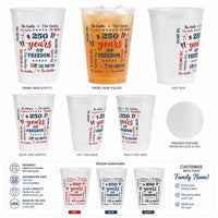 We The People Like To Party Family Name - Personalized Cups