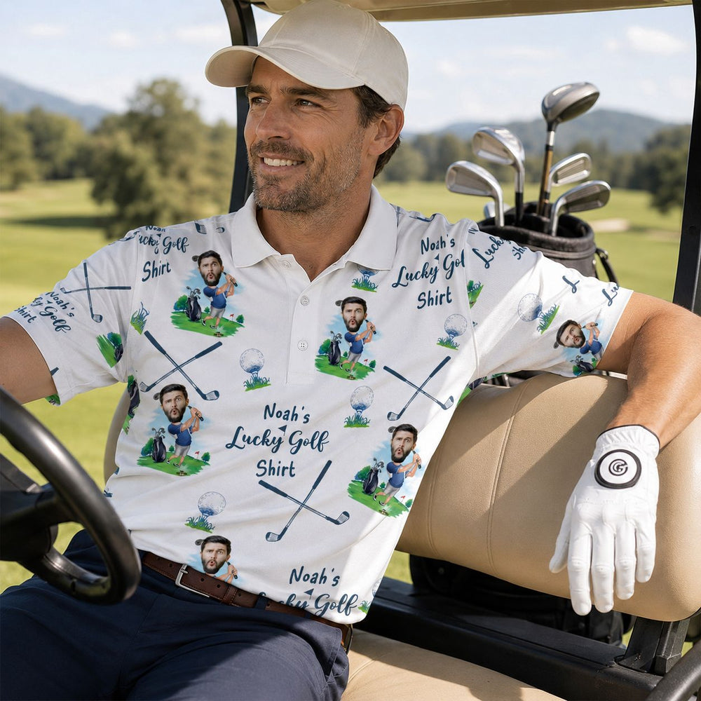 My Lucky Golf Shirt - Personalized Photo Polo Shirt