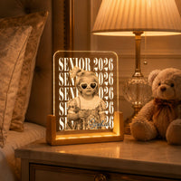 Graduation Senior Vintage Photo - Personalized Night Light | Custom Class Of 2026 LED Memory Lamp