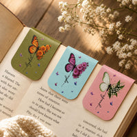 Butterfly Birth Flower Gift For Self, Friends, Daughter - Personalized Bookmark | Cute Floral Gift