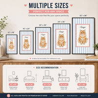 Custom Pet Portrait Watercolor Gift For Pet Lovers, Dog Lovers, Cat Lovers - Personalized Poster | Personalized Pet Memorial Wall Art Print