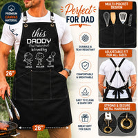 This Daddy Is Loved By Kids Funny Gift - Personalized Apron