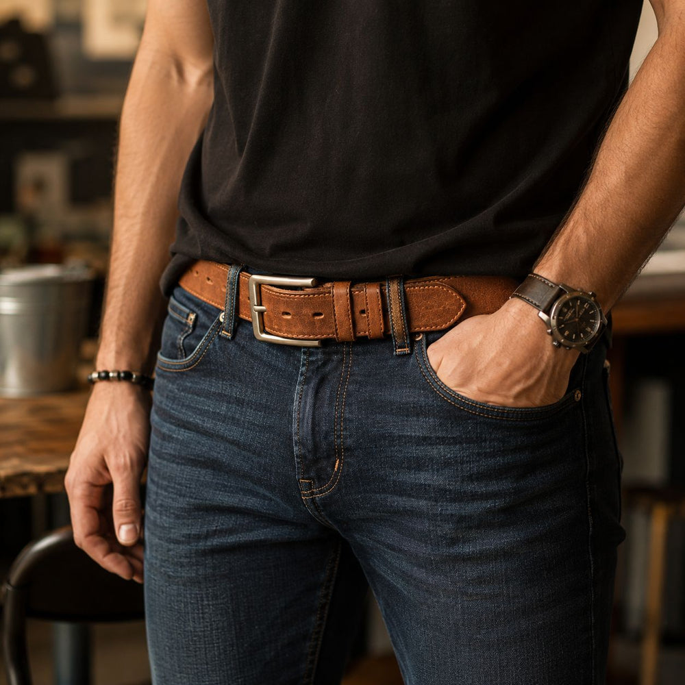 I Love Your Face Between My Legs - Personalized Engraved Leather Belt