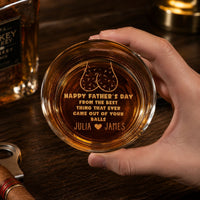 The Best Thing That Ever Came Out Of Your Balls - Personalized Engraved Whiskey Glass