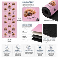Custom Pet's Faces - Personalized Yoga Mat | Unique Gift For Pet Lovers & Yoga Fans