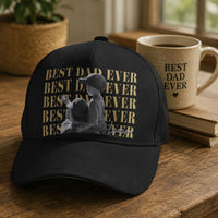 Best Dad Ever Custom Vintage Photo - Personalized Cap | Custom Dad Hat