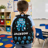 67 Brainrot Kid Gaming - Personalized Backpack | Funny Gamer School Bag
