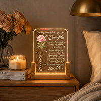 To My Daughter From Mom Dad - Personalized Night Light