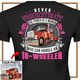 Personalized Big Truck T-Shirt, Semi Truck Custom Photo T-Shirt, Funny Gift for Women Trucker, Truck Driver Gift for Her - PSTN2DTS000030