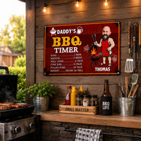Dad BBQ Grill Funny Gift - Personalized Metal Sign