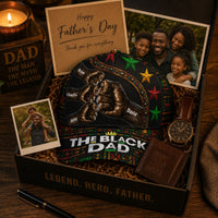 Dope Black Dad - With Fist Bumps, Father's Day Gifts For Proud Dad - Personalized Cap | Stylish Gift For Cool Dad Everyday Wear