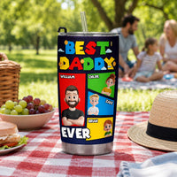 Best Dad Ever Arcade Theme - Personalized Tumbler
