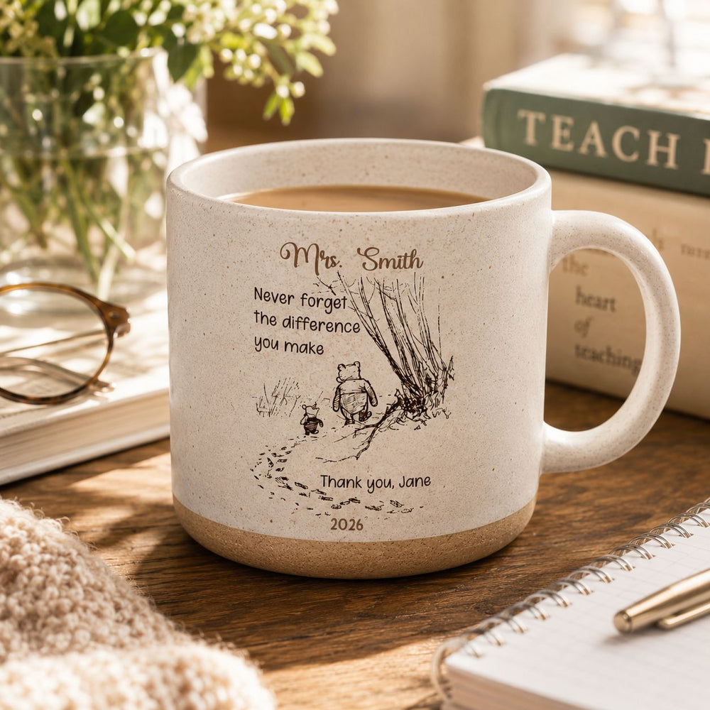 Never Forget The Difference You Make - Thank You Gifts For Teacher, Coworkers Retirement - Personalized Mug | Appreciation Gift For Mentors & Colleagues