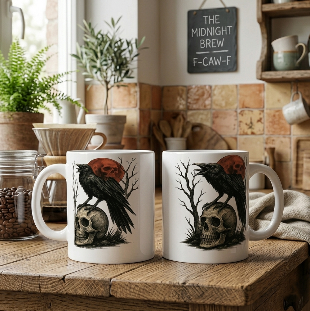 Funny Crow F-Caw-F - Personalized Mug