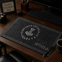 Name In Viking Runes Norse Mythology - Personalized Desk Mat