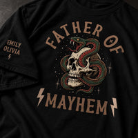 Father's Day Gift, Father Of Mayhem - Personalized Shirt | Funny Dad Gift