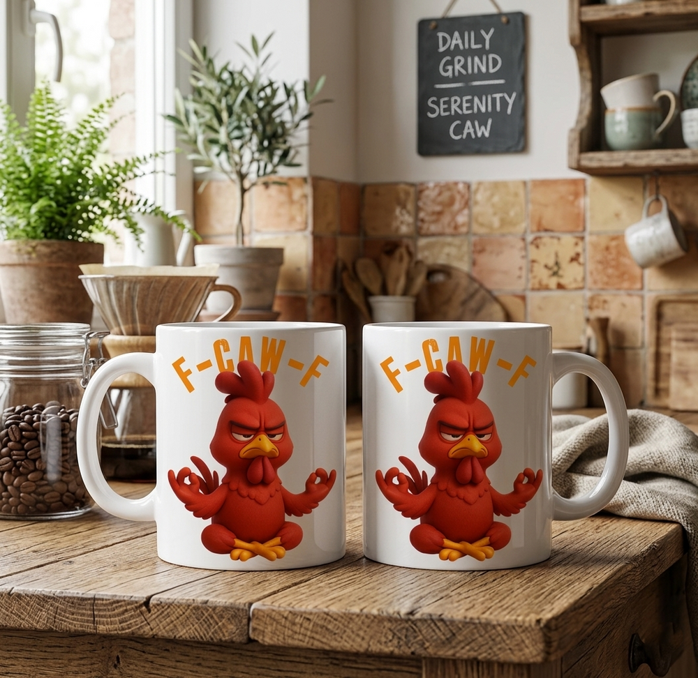 Funny Crow F-Caw-F - Personalized Mug