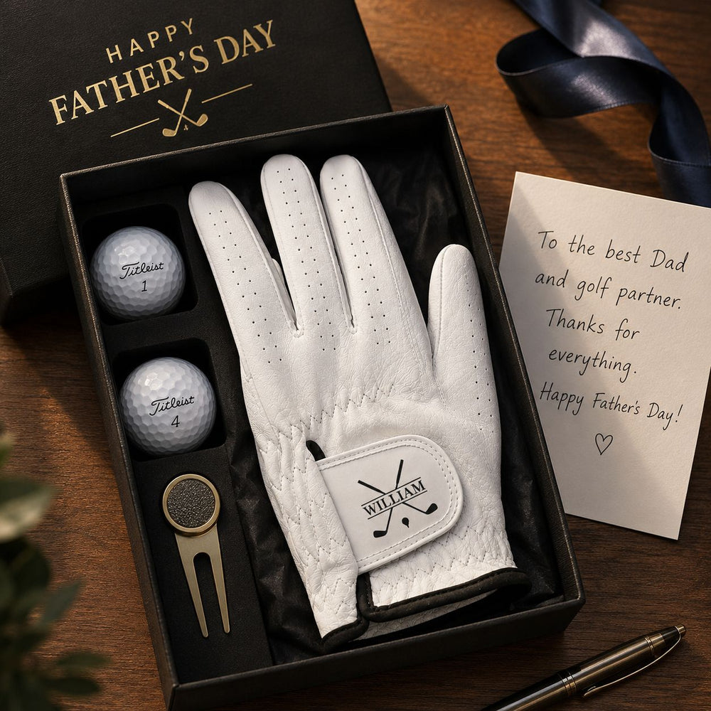 Golf Monogram, Custom Name Gift For Golf Players, Golf Lovers - Personalized Golf Glove | Unique Golfer Gift