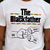 The Black Father Fist Bump Father's Day Gift For Dad, Husband - Personalized Shirt