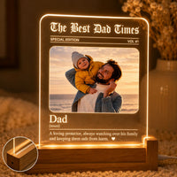 Father's Day Gifts, Dad Grandpa Definition - Personalized Night Light
