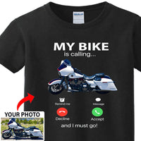 My Motorbike Is Calling Kids T-Shirt – Funny Biker Motorcycle Shirt for Boys & Girls, Motorcycle Lover Tee - PSTG2DTS000022