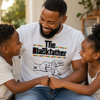 The Black Father Fist Bump Father's Day Gift For Dad, Husband - Personalized Shirt