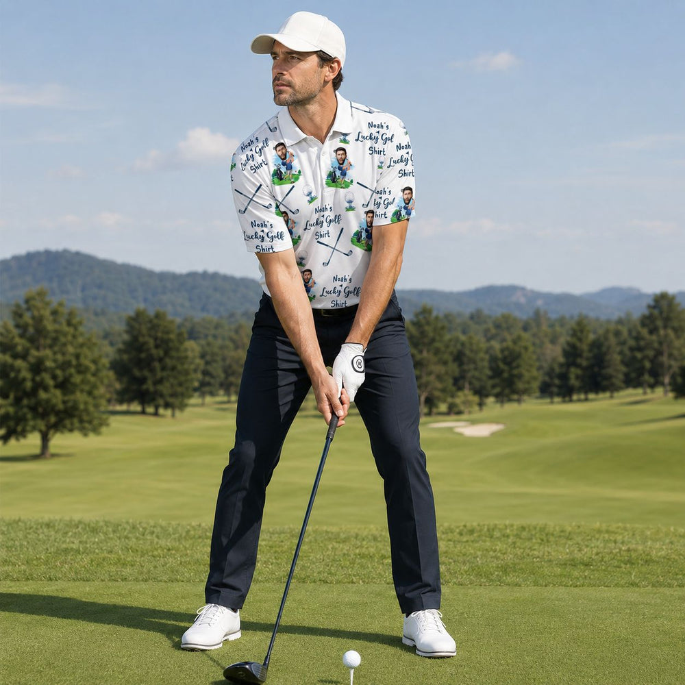My Lucky Golf Shirt - Personalized Photo Polo Shirt