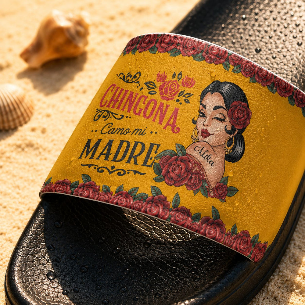 Chingona Como Mi Madre - Personalized Sandals