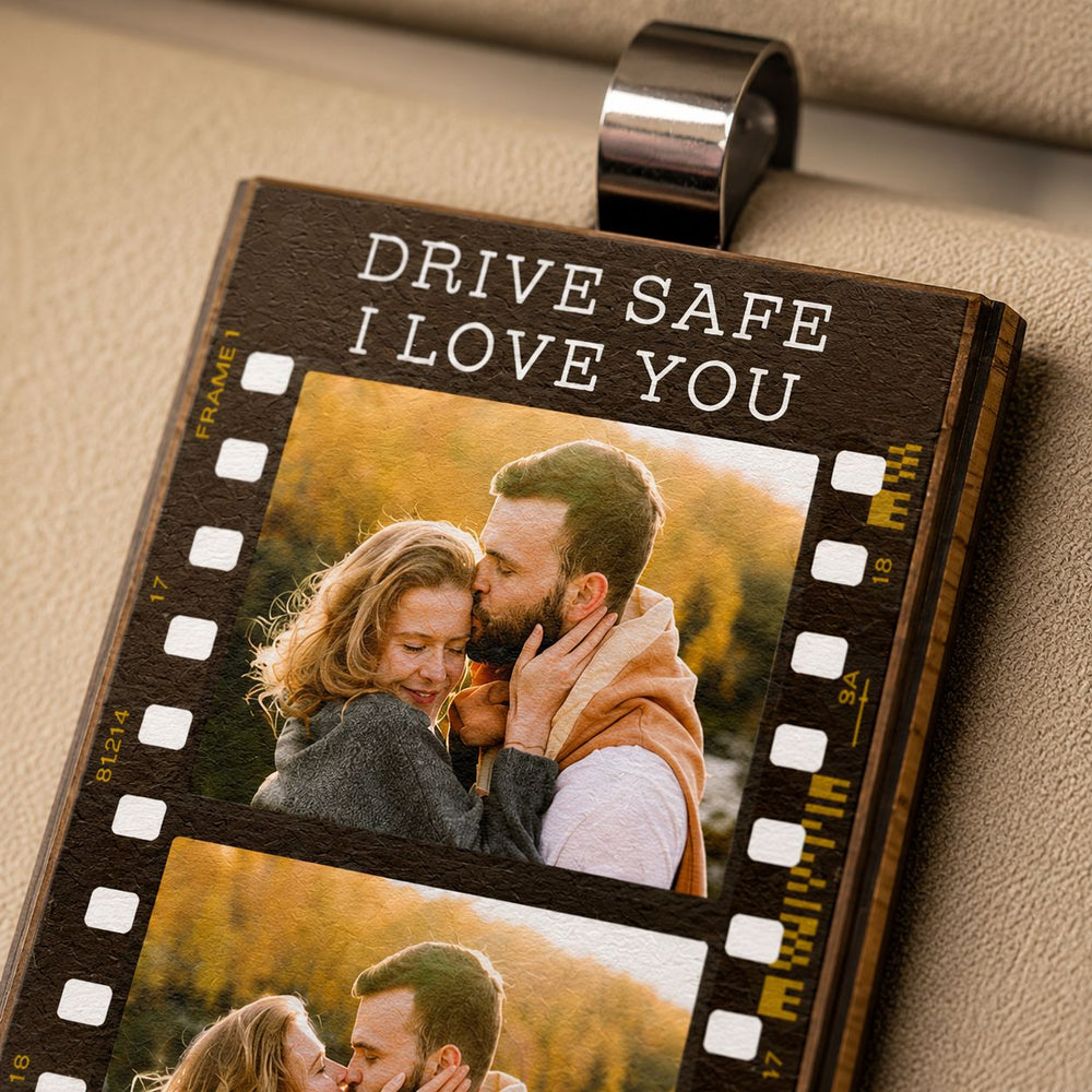 Drive Safe I Love You Photo - Personalized Car Visor Clip