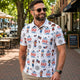 Best Dad Ever USA Flag - Personalized Polo Shirt | Custom American Flag Father’s Day Golf Polo