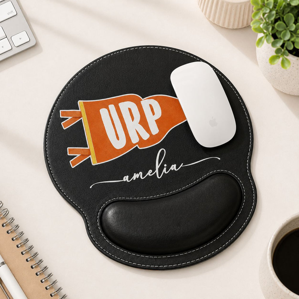 Custom School Pennant Flag - Personalized Mouse Pad | Unique Graduation Desk Gift