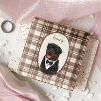 Personalized Cartoon Pet Photo Jewelry Dish – Custom Vintage Dog & Cat Mom Ceramic Ring Tray