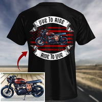 This Is How I Roll Personalized Upload Vehicle Photo For Biker New, Biker Gift,Motorcycle Gift, Motorbike Shirt, Motorcycle Photo Customized Demo