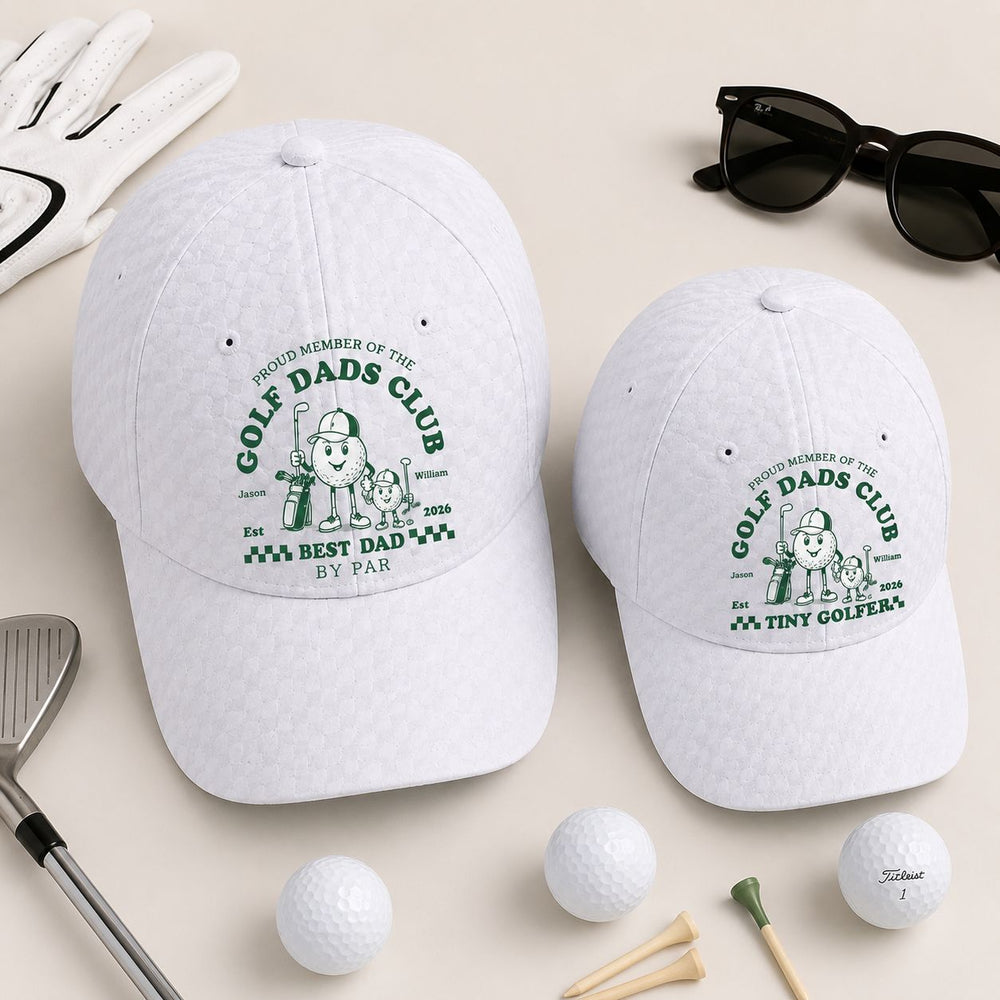 Daddy And Me Caddy Golf Matching Hat - Personalized Cap